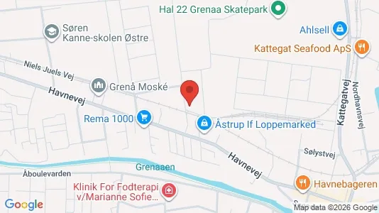 Apartments for rent i Grenaa - kort over placeringen