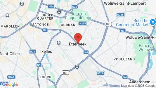 Apartments for rent in Brussels Etterbeek - Photo from Google Street View