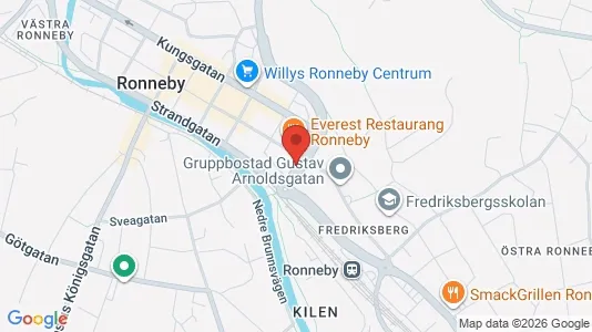 Apartments for rent i Ronneby - kort over placeringen