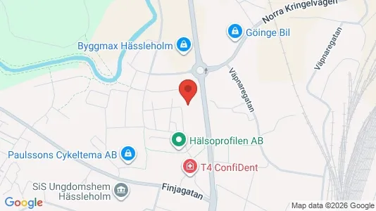 Apartments for rent i Hässleholm - kort over placeringen