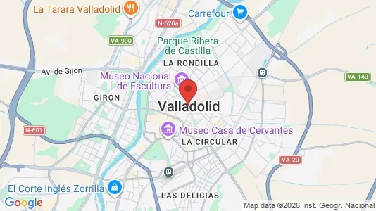 Apartments for rent i Valladolid - kort over placeringen