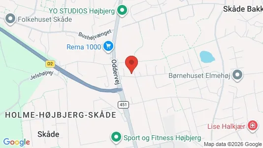 Apartments for rent i Højbjerg - kort over placeringen