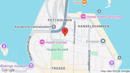 Apartments for rent i Karlskrona - kort over placeringen