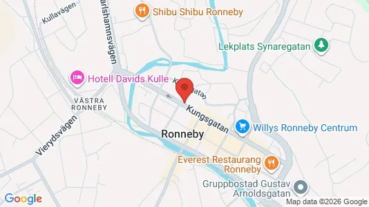 Apartments for rent i Ronneby - kort over placeringen