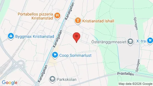 Apartments for rent i Kristianstad - kort over placeringen