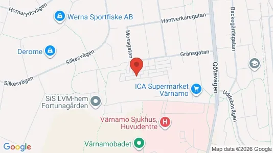 Apartments for rent i Värnamo - kort over placeringen