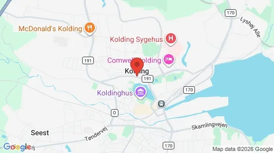 Houses for rent i Kolding - kort over placeringen