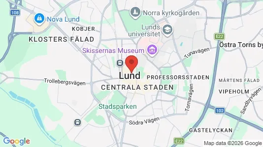 Houses for rent i Lund - kort over placeringen