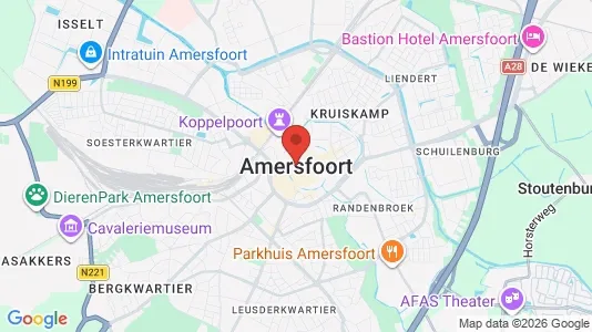 Houses for rent i Amersfoort - kort over placeringen