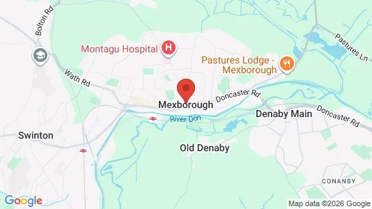 Houses for rent i Mexborough - South Yorkshire - kort over placeringen