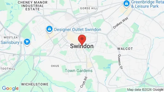 Apartments for rent i Swindon - Wiltshire - kort over placeringen