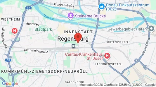 Houses for rent i Regensburg - kort over placeringen