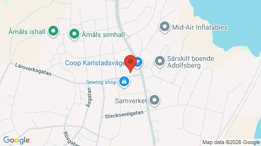 Apartments for rent i Åmål - kort over placeringen