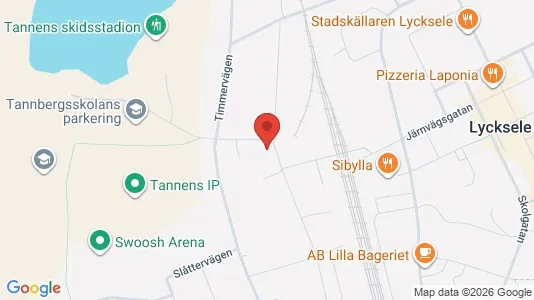 Apartments for rent i Lycksele - kort over placeringen