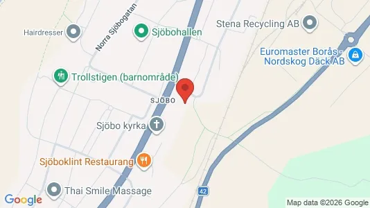 Apartments for rent i Borås - kort over placeringen