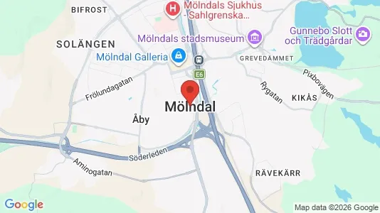Apartments for rent i Mölndal - kort over placeringen
