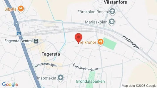 Apartments for rent i Fagersta - kort over placeringen