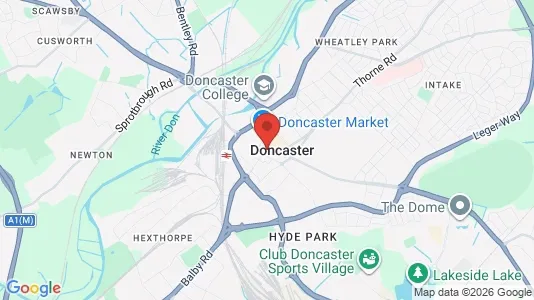 Houses for rent i Doncaster - South Yorkshire - kort over placeringen