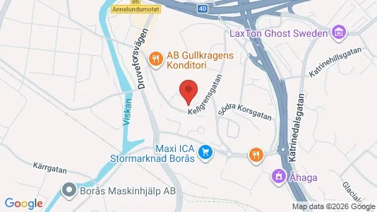 Apartments for rent i Borås - kort over placeringen