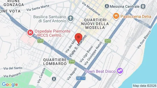 Apartments for rent i Messina - kort over placeringen