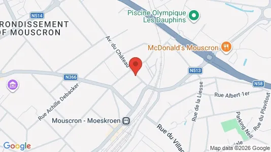 Apartments for rent in Moeskroen - Photo from Google Street View