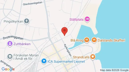 Apartments for rent i Åmål - kort over placeringen