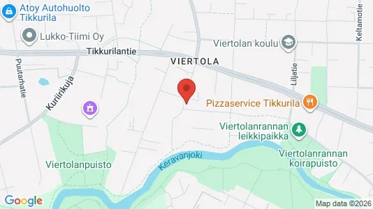 Apartments for rent i Vantaa - kort over placeringen