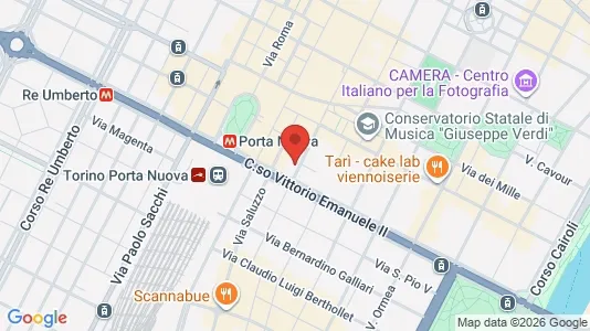 Apartments for rent i Turin - kort over placeringen