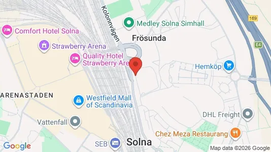 Apartments for rent i Solna - kort over placeringen