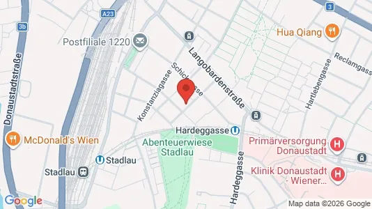 Apartments for rent i Vienna Donaustadt - kort over placeringen