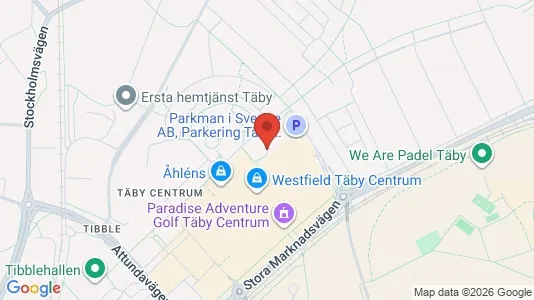 Apartments for rent i Täby - kort over placeringen
