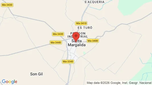 Houses for rent i Santa Margalida - kort over placeringen