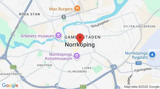 Apartments for rent i Norrköping - kort over placeringen
