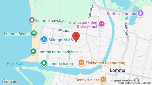 Apartments for rent i Lomma - kort over placeringen