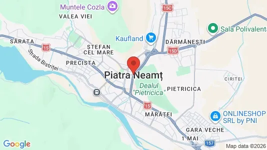 Apartments for rent i Piatra-Neamţ - kort over placeringen