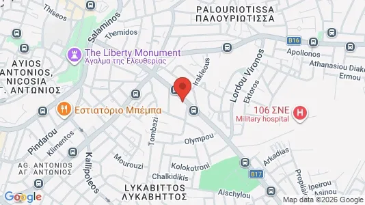 Apartments for rent i Nicosia Lefkosia - kort over placeringen