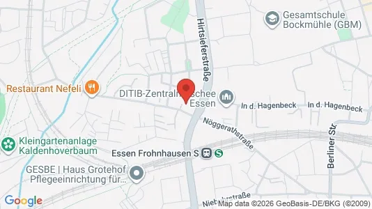 Apartments for rent i Essen - kort over placeringen