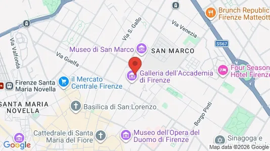 Rooms for rent i Florence - kort over placeringen