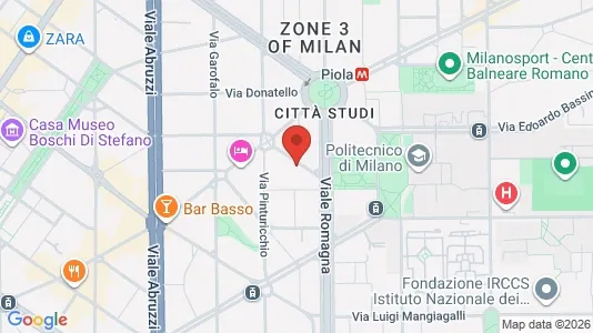 Rooms for rent i Milano Zona 3 - Porta Venezia, Città Studi, Lambrate - kort over placeringen