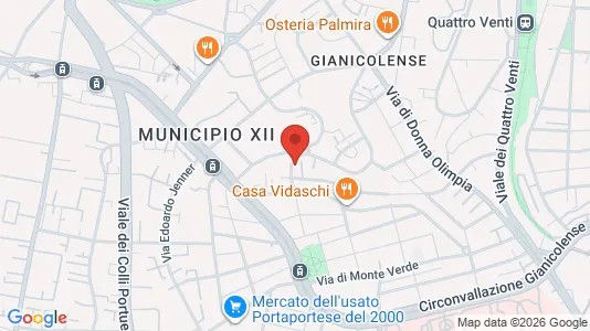 Apartments for rent i Roma Municipio XII – Monte Verde - kort over placeringen