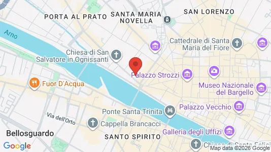 Apartments for rent i Florence - kort over placeringen