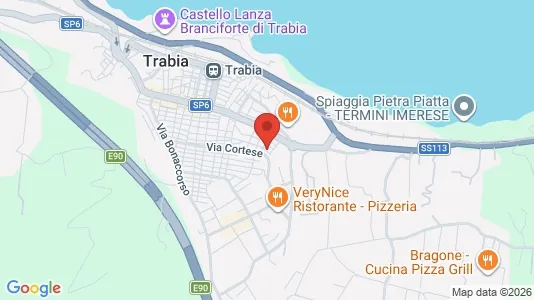 Apartments for rent i Trabia - kort over placeringen