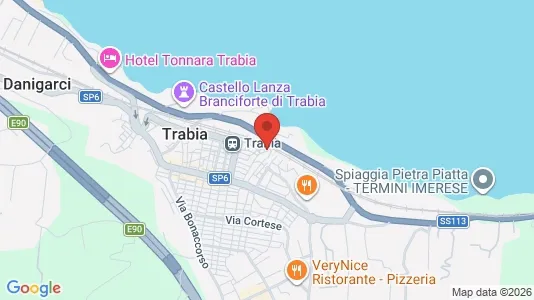 Apartments for rent i Trabia - kort over placeringen