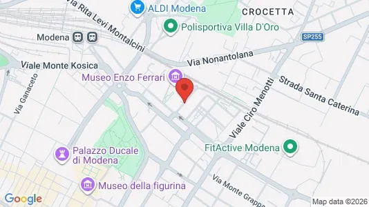 Rooms for rent i Modena - kort over placeringen