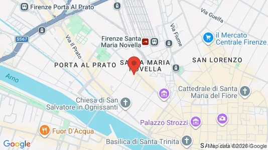 Apartments for rent i Florence - kort over placeringen