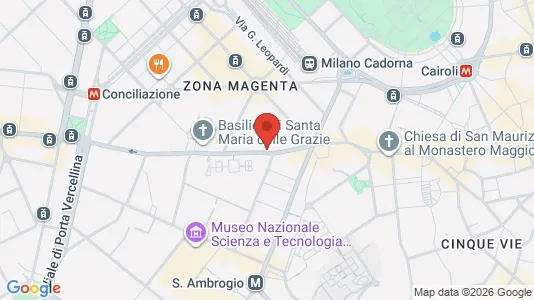 Apartments for rent i Milano Zona 1 - Centro storico - kort over placeringen