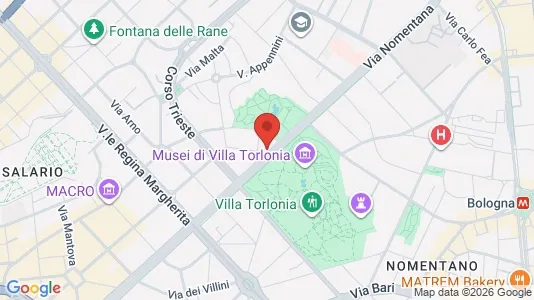 Rooms for rent i Roma Municipio II – Parioli/Nomentano - kort over placeringen