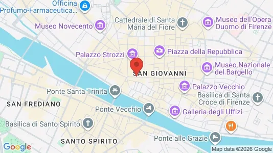 Apartments for rent i Florence - kort over placeringen
