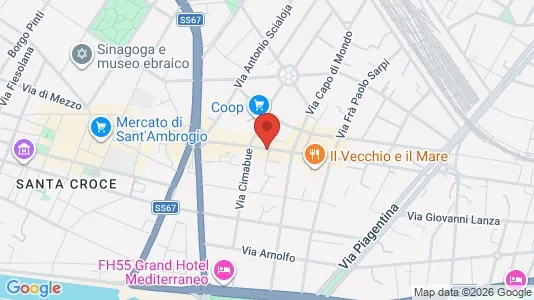 Apartments for rent i Florence - kort over placeringen