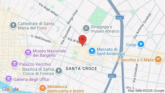 Apartments for rent i Florence - kort over placeringen